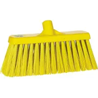 Vikan Hygiene 2915-6 Besen 30 cm, gelb, harte Fasern, 330 mm