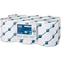 Tork Handdoekrol voor Mechanische Disp. 2Lgs, Wit 19,3 cm 6 Rollen
