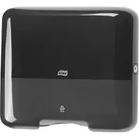 Tork Handtuchspender Mini 553108, Einzelblattausgabe, für Zickzack- und Lagenfalz, Kunststoff, schwarz
