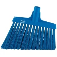 Vikan Hygiene 2914-3 Eckbesen, blaue harte lange schräge Fasern, 290 mm
