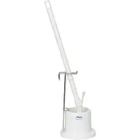 Vikan Hygiene 5051-5 Toilettenbürste, weiß, inkl. Halter ø130mm, ø90x720mm