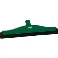Vikan 7752-2 Classic Bodenzieher 40 cm grün, fester Hals, schwarze Kassette