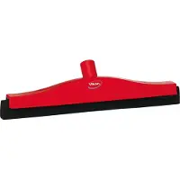 Vikan 7752-4 klassischer Bodenzieher 40 cm rot, fester Hals, schwarze Kassette