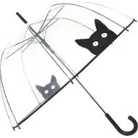 Smati Transparenter Regenschirm Katze