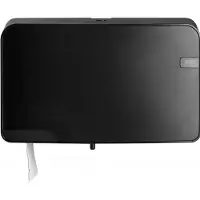 Mts euro products Quartz Black Mini Duo Jumbo Toilettenpapierhalter