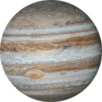 Komar Vliestapete "Vlies selbstklebend - Jupiter - Größe 125 x 125 cm" bedruckt glatt Wohnzimmer, Schlafzimmer