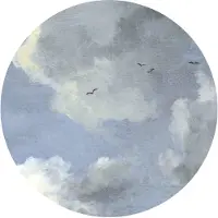 Komar Vliestapete "Vlies selbstklebend - Simply Sky - Größe 125 x 125 cm" bedruckt glatt Wohnzimmer, Schlafzimmer