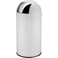 EKO - Pushcan 40 Liter - Steel - Weiß