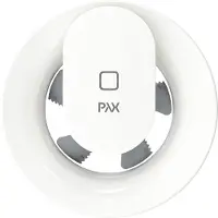 PAX (ventilation) Ventilator Pax Calima, kontinuerlig drift med aktiv fugt- og lyssensor, ekstra indstillinger med App. Luftmgd.110 m?/h, ?100-140 mm.