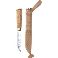 Marttiini Lapp Knife 230, 230010 Stainless, Curly Birch, Outdoor Messer