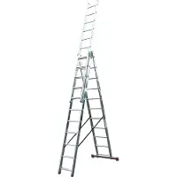 Krause Corda Aluminium-Vielzweckleiter 3x11 Sprossen