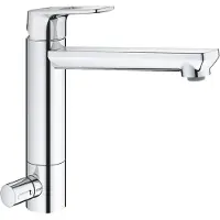 GROHE Einhand-Spültischarmatur BAULOOP 1/2Zoll mi-ho Ala integr Vorabsp. chr chrom