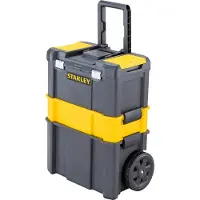 Stanley Essential, Werkzeugkoffer, Kunststoff, Grau, Gelb, Scharnier, 475 mm, 285 mm