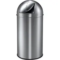 EKO - Pushcan 40 Liter - Stainless steel - Matt Edelstahl