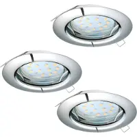 Eglo Peneto, Einbaustrahler, Nicht austauschbare(s) Leuchtmittel, LED, 6 W, 3000 K, Chrom