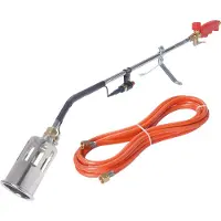 Rothenberger Industrial Hochleistungsbrenner, 5 m Schlauch, Piezozuendung, ideal zum Unkrautvernichten, Abflammen, Grillanzuenden & Dacharbeiten