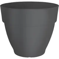 Elho Moderne Schwarze Kunststoff-Blumentopf 55 cm