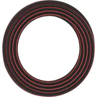 Fiskars Wasserschlauch 19 mm, 20 m, Gartenschlauch, Outdoor Schlauch, Q3, Kunststoff, Schwarz, Rot, 1027109