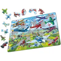 Larsen Flugzeug Rahmenpuzzle 64 Teile