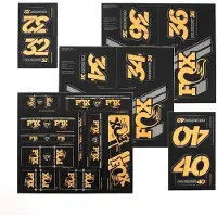 Fox Racing Shox AM Heritage Sticker Set für Federgabel und Dämpfer schwarz/gold 2021 Zubehör Dämpfer