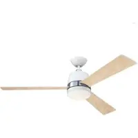 WESTINGHOUSE Tristan Ventilator, Licht, weiß/ahorn, Holz hell, für Wohn- / Esszimmer, Holz, Modern