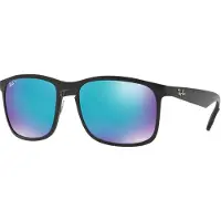 Ray-Ban RB4264 Herren-Sonnenbrille Vollrand Quadratisch Kunststoff-Gestell, schwarz