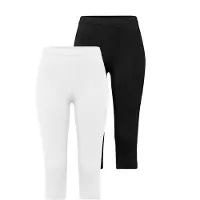 Vivance Active Caprileggings in 1x weiß, 1x schwarz | Gr.: 48/50