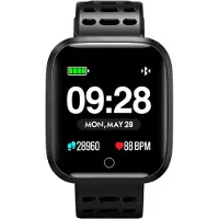 Lenovo Smartwatch E1 Pro 1,33" TFT-Touchscreen, Bluetooth 4.0, IP67, 8 Sportmodi, Schwarz