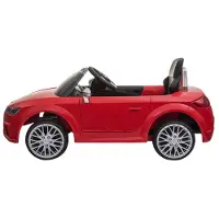 Nordic Play Elbil Audi TTS Roadster 12V med gummihjul, rød (805-753)