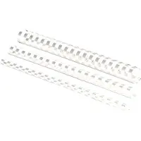 Fellowes Plastikbinderücken, 19 mm, weiss, 100St.