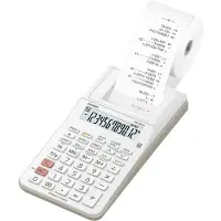 Casio HR-8RCE, Desktop, Druckrechner, 12 Ziffern, 1 Zeilen, Akku, Weiß