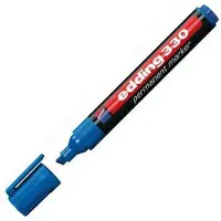 Edding Permanent Marker 330, mit Keilspitze, 1-5 mm, 10 Stück, blau