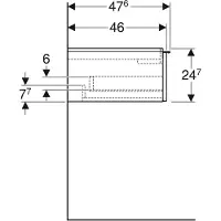Geberit 502.314.01.1, Weiß, 2 Schublade(n), 1184 mm, 476 mm, 247 mm