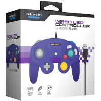 Retro-Bit Gamecube Controller Purple USB for PC...