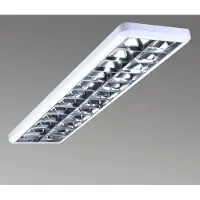 G&L Rasteranbauleuchte 432, weiß, Länge 124,5 cm dimmbar, weiß / opal, für Arbeitszimmer / Büro, Metall, Modern, Deckenlampe