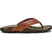 Olukai Slipper Hiapo Rum Dark Wood Herren-Schuhgröße 44 (UK 10,5)