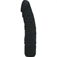 Get Real Classic - lebensechter Silikonvibrator (schwarz)