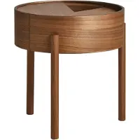 Woud Arc Beistelltisch Walnut - , Holz, Holz