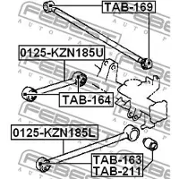 FEBEST Querlenkerlager HYUNDAI,TOYOTA,KIA TAB-163 4872035051,552162S000,552572P000 4870235070