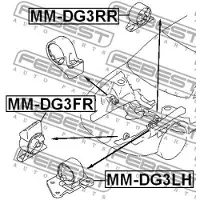 FEBEST Lagerung, Motor MM-DG3FR