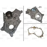 Valeo 506849 Kühlmittelpumpe Wasserpumpe mit Riemenscheibe für TOYOTA AVENSIS Kombi (T25) COROLLA Verso (ZER, ZZE12, R1) COROLLA (ZZE12, NDE12, ZDE12)