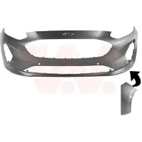 VAN WEZEL Stoßstange Stoßfänger für FORD Fiesta Mk7 Schrägheck Grundiert Glatt 1809576