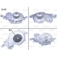 Valeo Kühlmittelpumpe Wasserpumpe für RENAULT ESPACE III (JE0) 506637