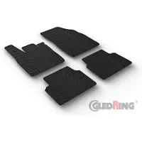 GledRing Satz Gummimatten kompatibel mit Volkswagen ID.3 2020- (T Profil 4-teilig + Montage-Clips)