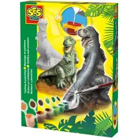 SES Creative - Gießen und Bemalen - T-Rex - - One Size - Kreatives Spielset