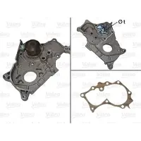 Valeo 506851 Kühlmittelpumpe Wasserpumpe mit Riemenscheibe für TOYOTA COROLLA (ZZE12, NDE12, ZDE12) RAV 4 II (CLA2, XA2, ZCA2, ACA2) COROLLA Kombi