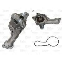 Valeo Kühlmittelpumpe Wasserpumpe für HONDA CIVIC VIII Hatchback (FN, FK) 506812