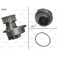 Valeo Kühlmittelpumpe Wasserpumpe für CHEVROLET KALOS 506647