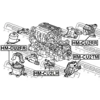 FEBEST Lagerung, Motor HM-CU2FR