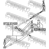 FEBEST Axialgelenk, Spurstange 0722-SV420